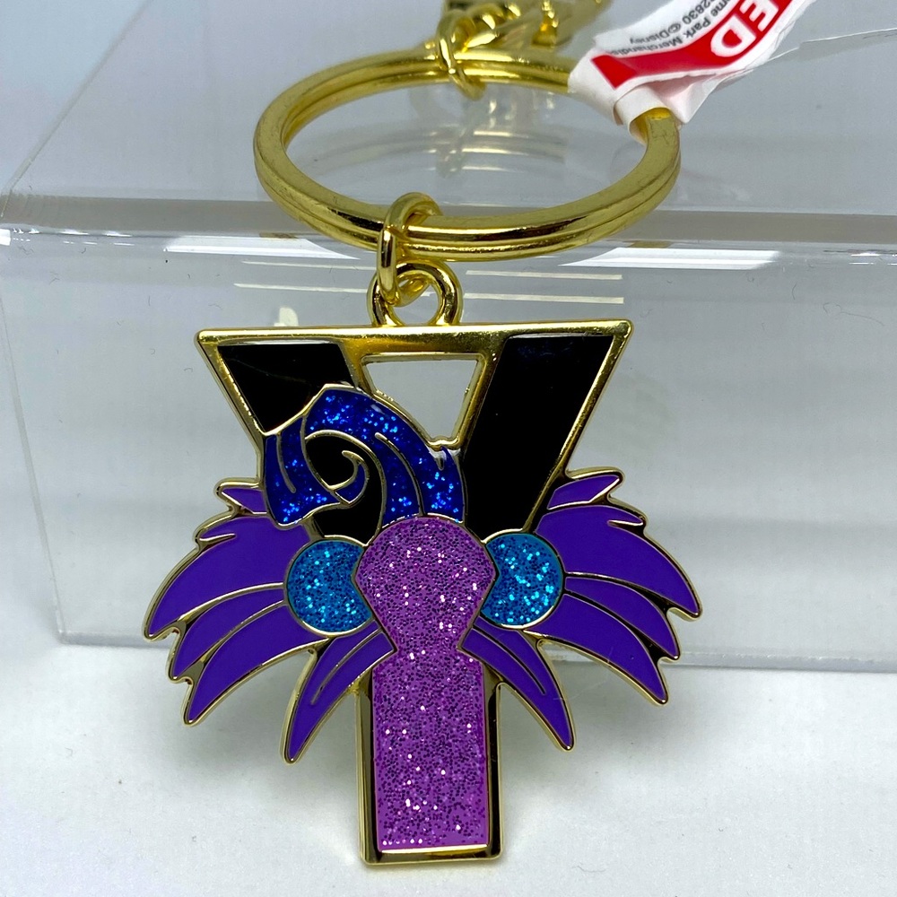 Disney Parks Yzma Keychain Bag Charm The Emperors New Groove Glitter NEW